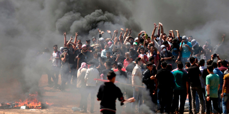 Seven Palestinian journalists injured by gunfire in Gaza protests