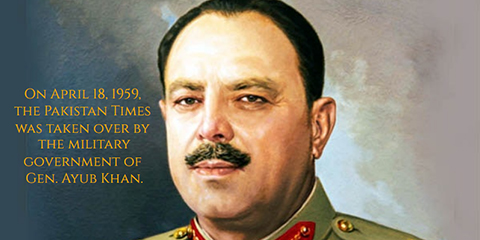 1959: Ayub Khan seizes Pakistan Times