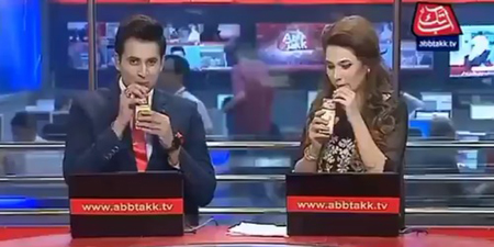 In a first, Abb Takk newscasters advertise juice brand during news bulletin