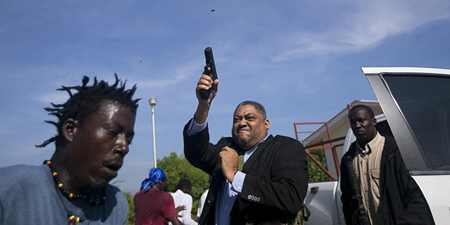 AP photographer injured as Haitian senator opens fire