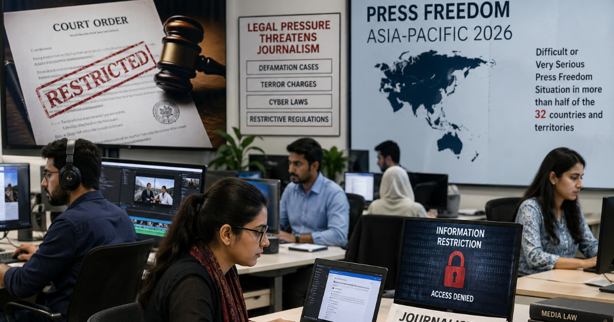 Asia-Pacific press freedom falls as legal pressure deepens