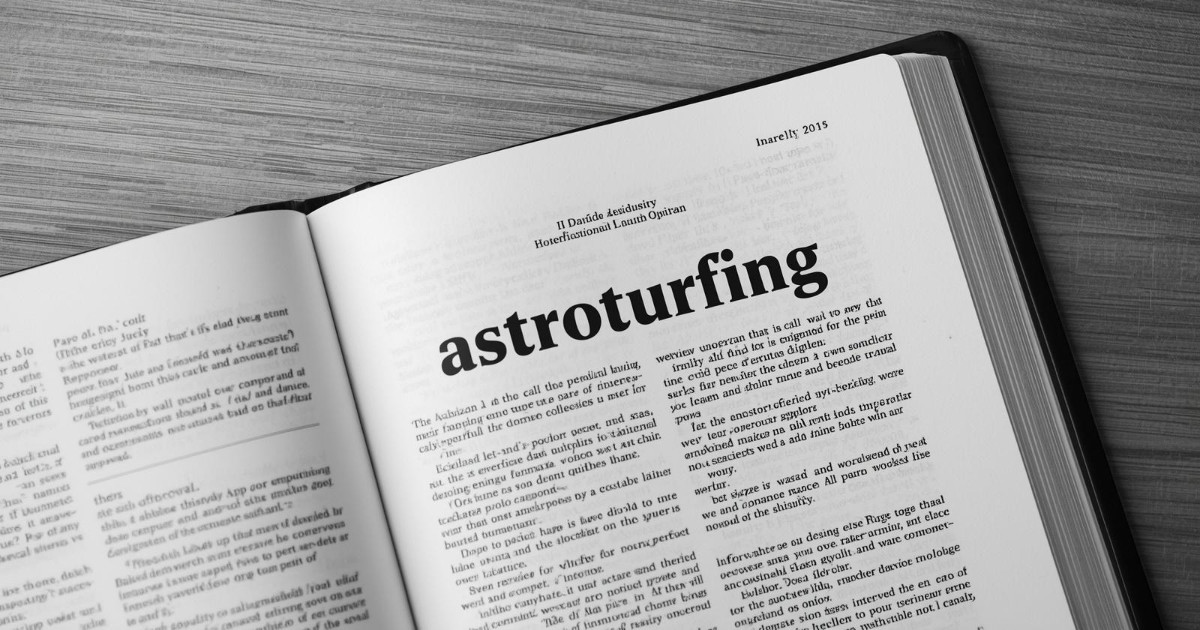 Astroturfing in media: How fake grassroots campaigns shape public opinion