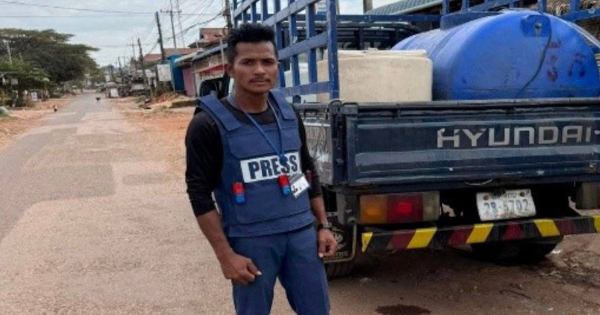 Cambodian journalist jailed over border conflict reporting Cambodian journalist jailed over border conflict reporting