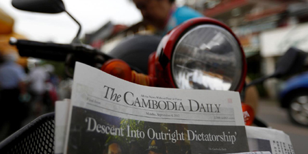 Cambodian paper shuts with 'dictatorship' parting shot