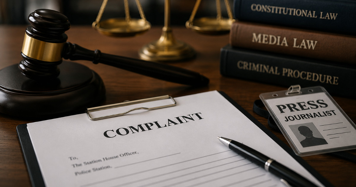 Can a minister file a complaint against a journalist?
