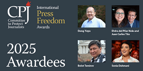 CPJ to honor tenacious journalists with 2025 International Press Freedom Awards CPJ to honor tenacious journalists with 2025 International Press Freedom Awards
