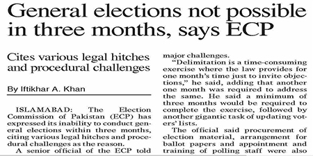 Dawn faces embarrassment over ECP headline