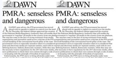 Dawn terms creation of PMRA senseless and dangerous