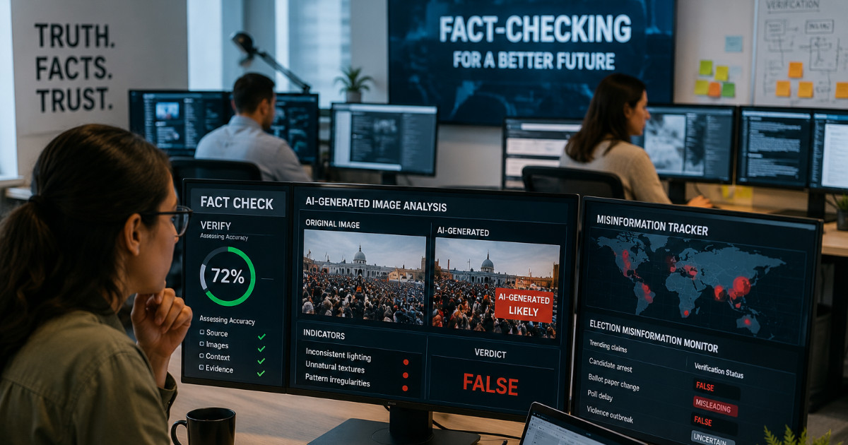 Global Fact-Checking Awards finalists spotlight AI misinformation fight Global Fact-Checking Awards finalists spotlight AI misinformation fight