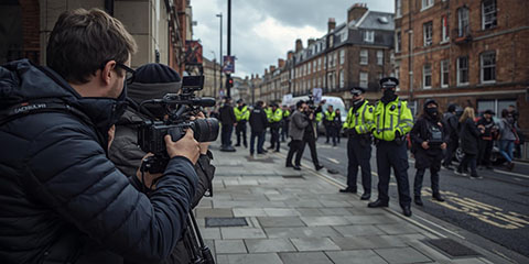 How combative videographers are changing protest coverage in Britain How combative videographers are changing protest coverage in Britain