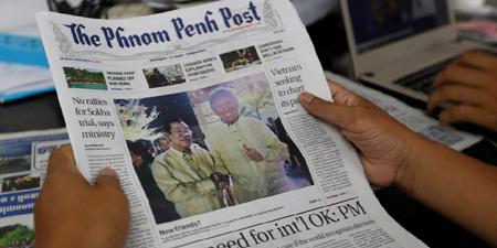 In Cambodia, questions about press freedom over newspaper sale