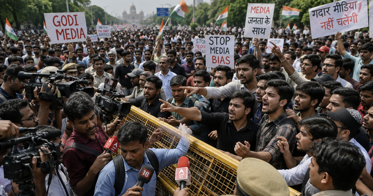 Indian reporter assaulted amid 'lapdog media' backlash at protests