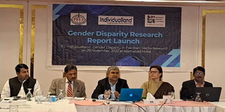 Individualland, IFJ launch report highlighting gender disparity in Pakistani media