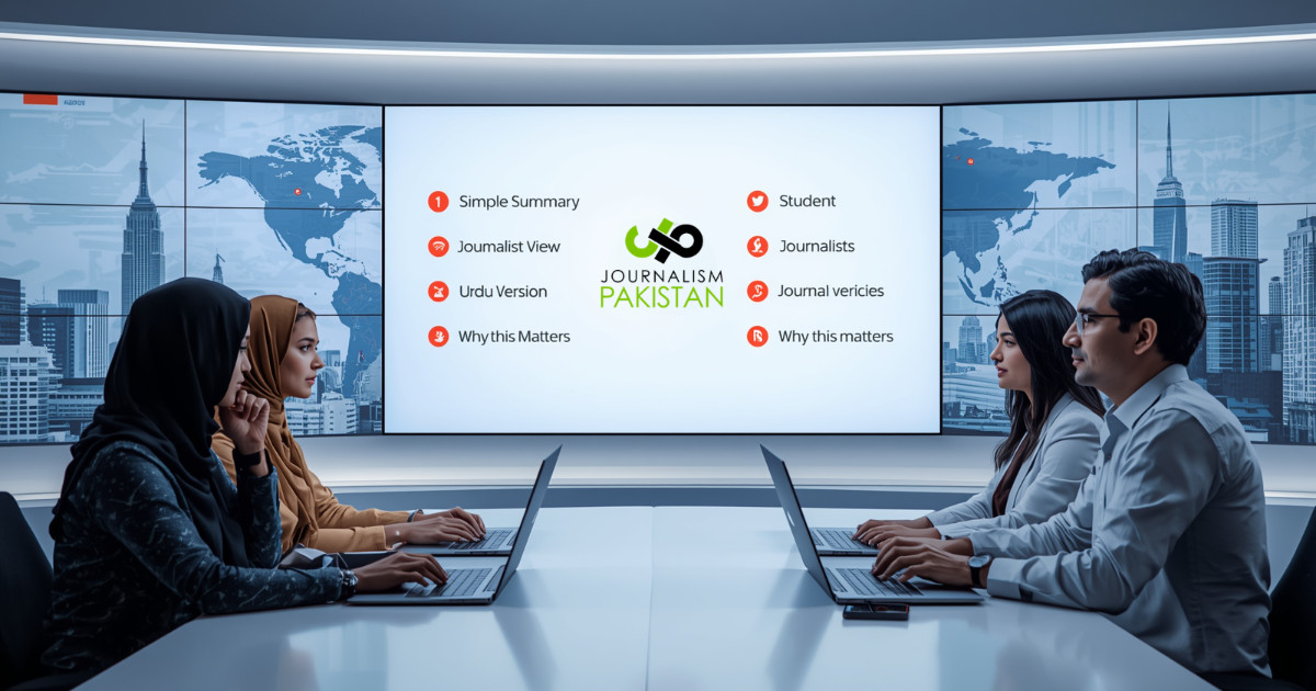 Journalism Pakistan introduces a new era of news: understand stories your way