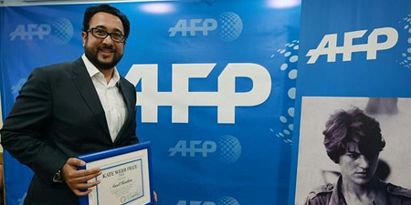 Journalist Asad Hashim receives AFP's Kate Webb Prize