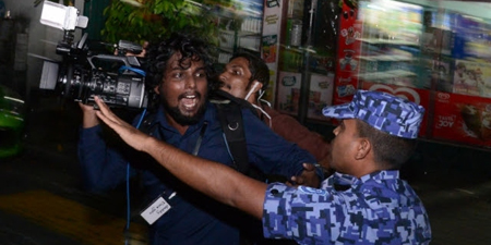 Maldives police rough up, arrest journalists covering opposition rally