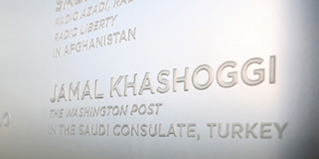Memorial honors Khashoggi, other journalists slain in 2018