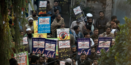 Dawn office besieged again