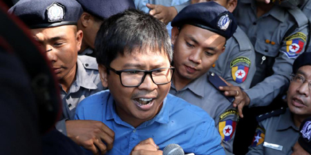 Myanmar police charge two Reuters reporters under Official Secrets Act