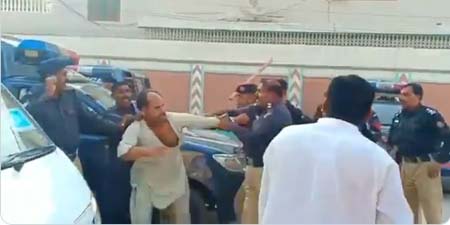 Police officials thrash 24 News cameraman