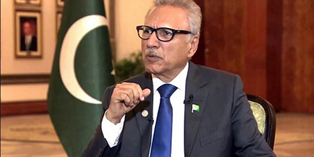 President Arif Alvi calls for discouraging fake news