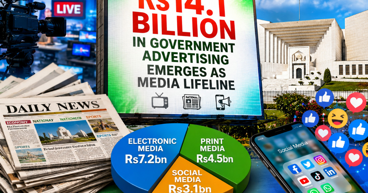 Rs14.1bn in government advertising emerges as media lifeline