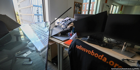 Russian strikes on Ukraine damage three media outlets   Russian strikes on Ukraine damage three media outlets