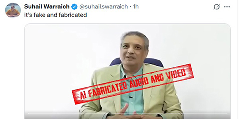 Sohail Warraich denies AI-generated video targeting Field Marshal Asim Munir