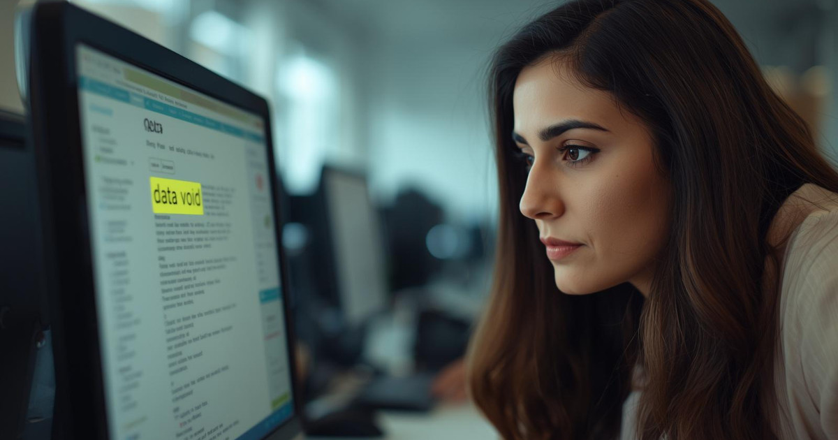 What is a data void? How gaps in information fuel misinformation online