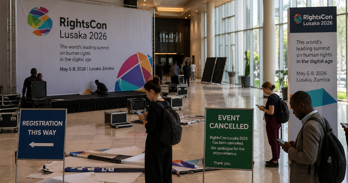 Zambia cancels RightsCon 2026 days before start