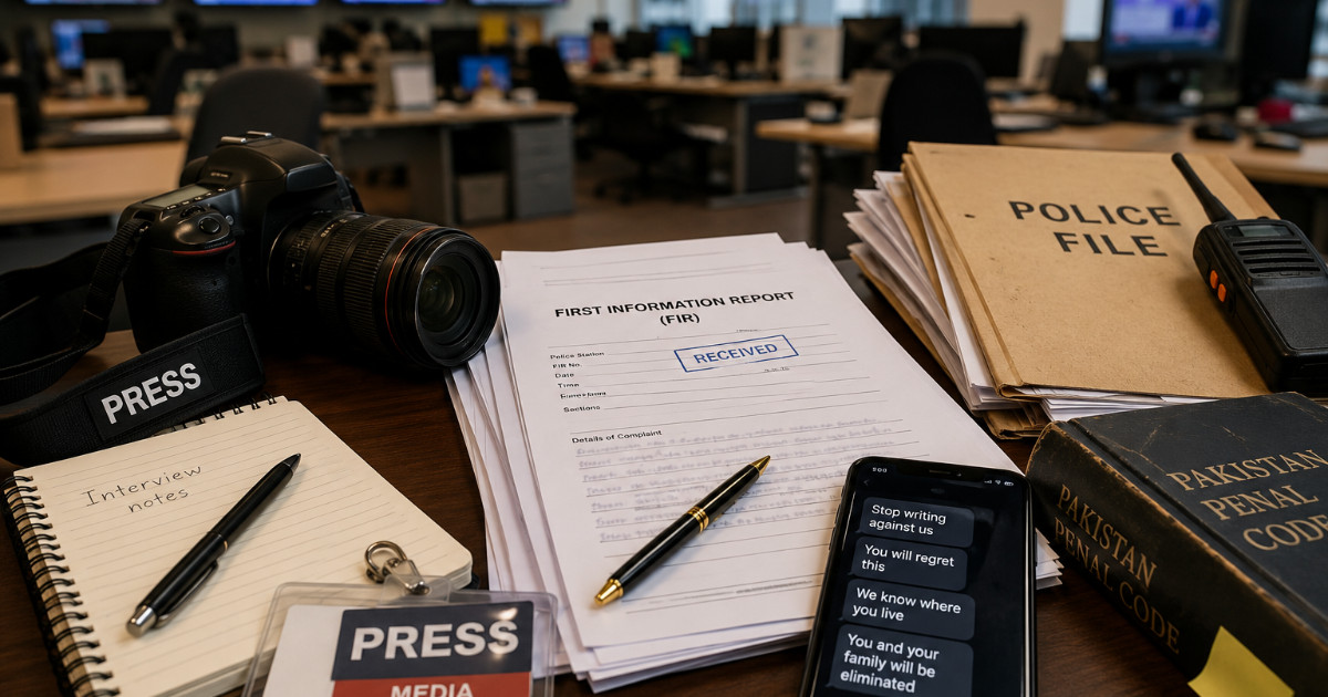 Nine journalist threat cases recorded across Pakistan in June Nine journalist threat cases recorded across Pakistan in June
