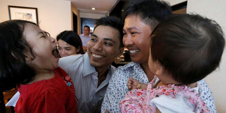 Two Reuters reporters freed in Myanmar after 500 days in jail